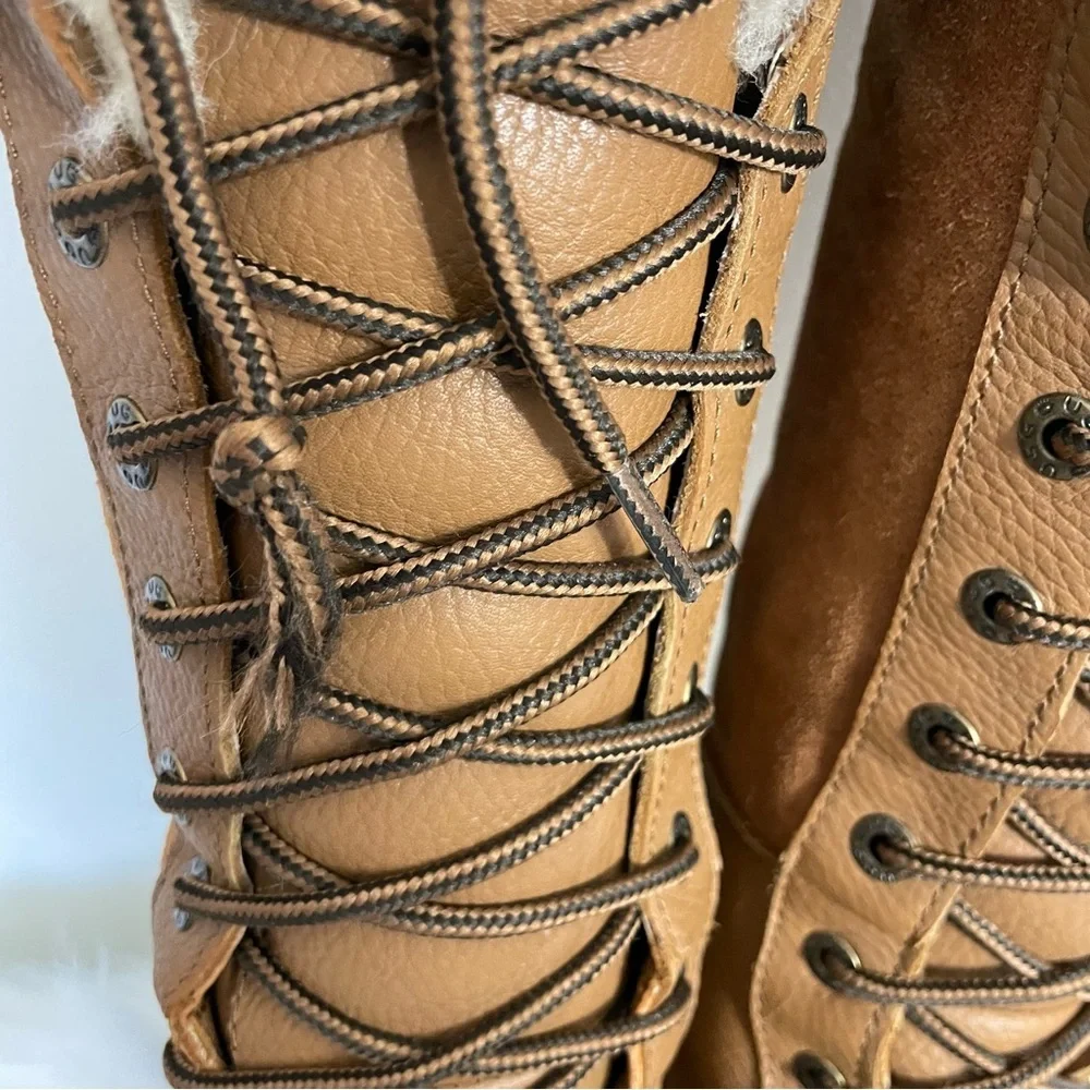 Ugg Adirondack Tall Winter Boot Shearling Vibram Outsole Size 8 - Picture 8 of 16
